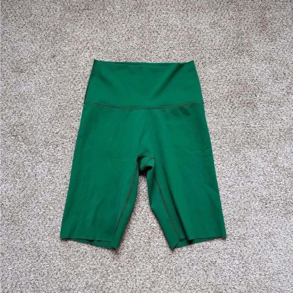 Aerie Green Biker Shorts